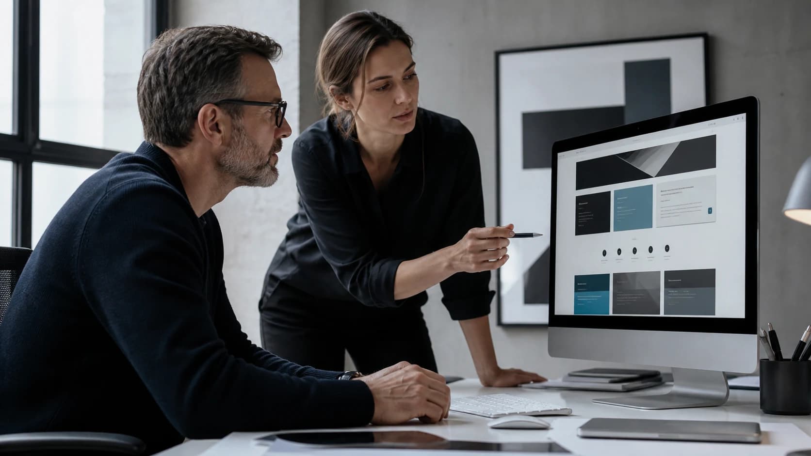 Consultancy principal reviewing service and methodology website content