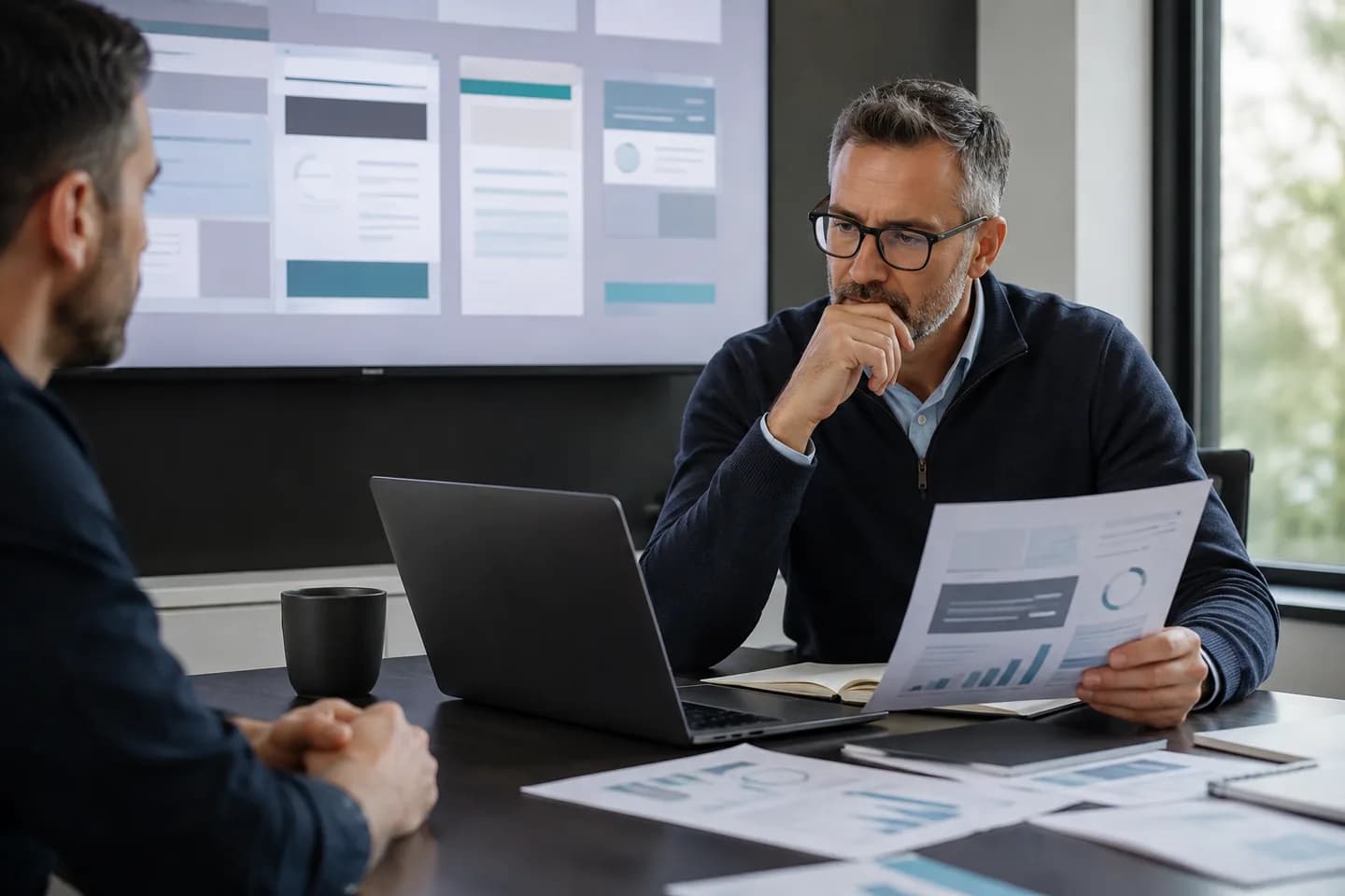 Agency lead reviewing a WordPress editing experience with a developer