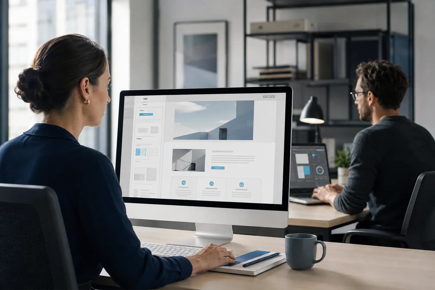 WordPress developer building a block-based website from an approved design