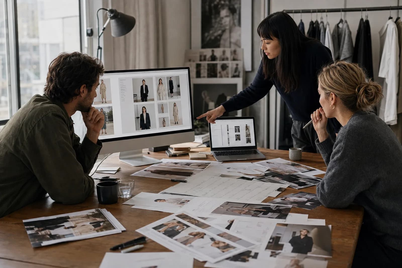 Framer Development workspace showing content systems across responsive desktop, tablet and mobile screens