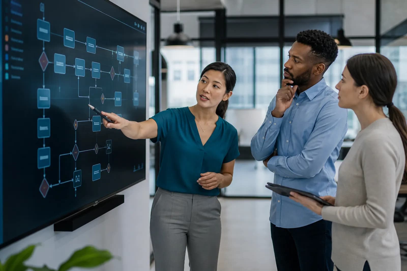 Operations team mapping approvals handoffs and automation opportunities
