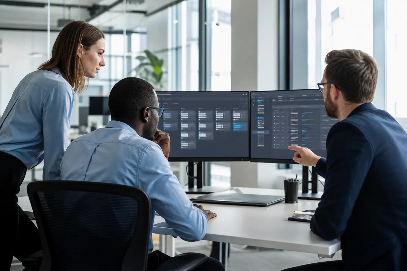 Operations team using a custom workflow application for approvals and records