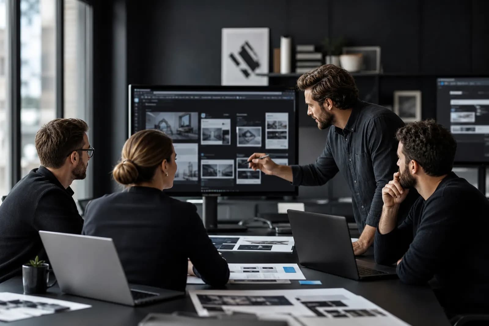 Agency and development partner reviewing a client website project