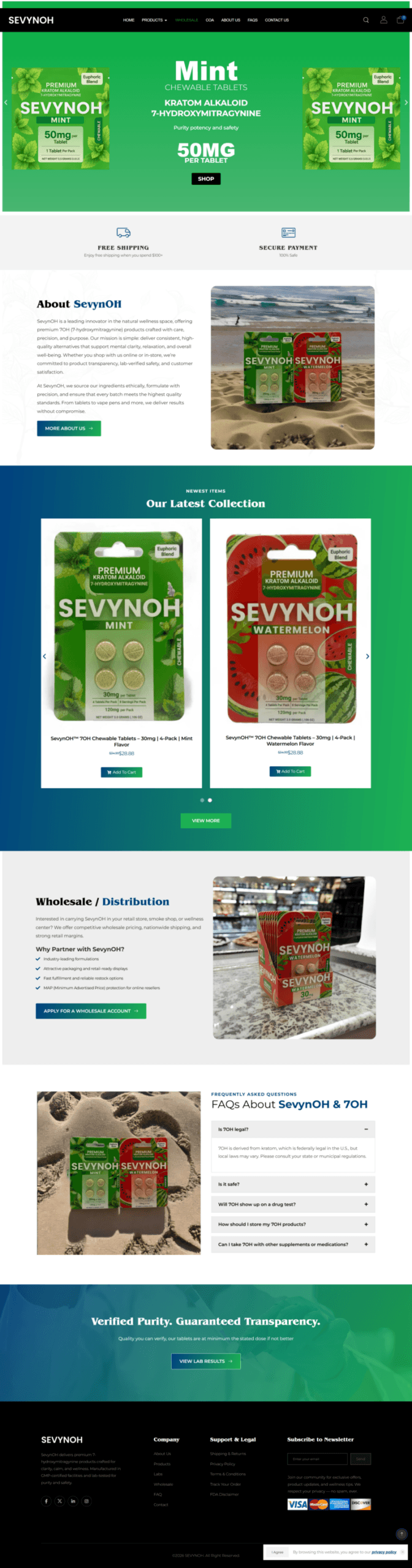 Sevynoh homepage full-page screenshot