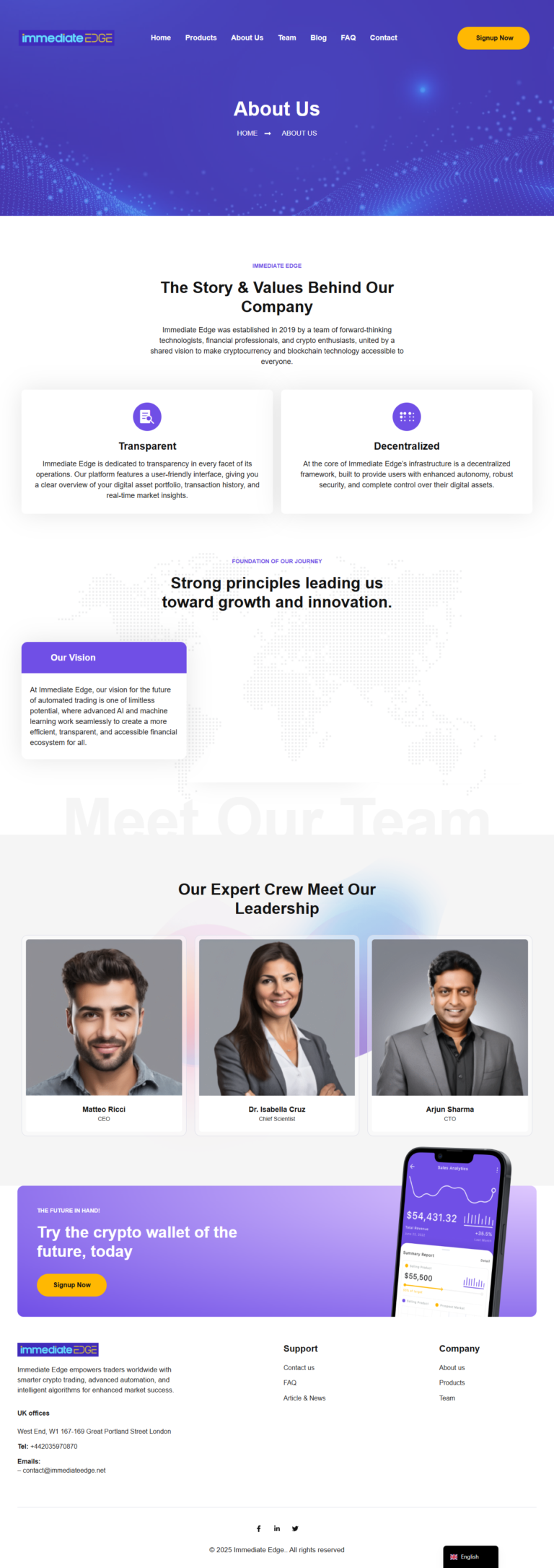 Crypto Trading Platform Website Redesign (AI Fintech Case Study) | Attors Technologies