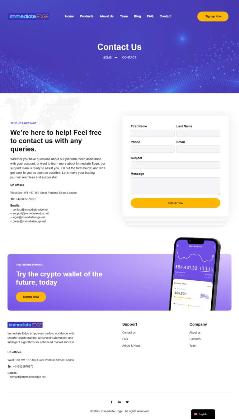 Crypto Trading Platform Website Redesign (AI Fintech Case Study) | Attors Technologies