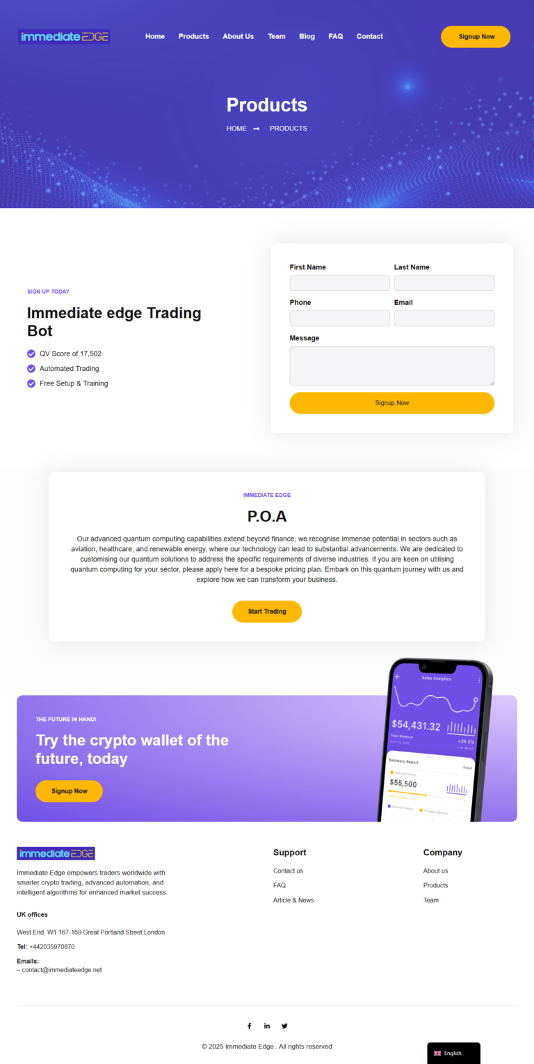 Crypto Trading Platform Website Redesign (AI Fintech Case Study) | Attors Technologies